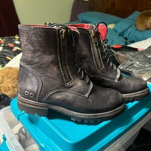 Like new size 8.5 Bedstu combat style boots in black distressed